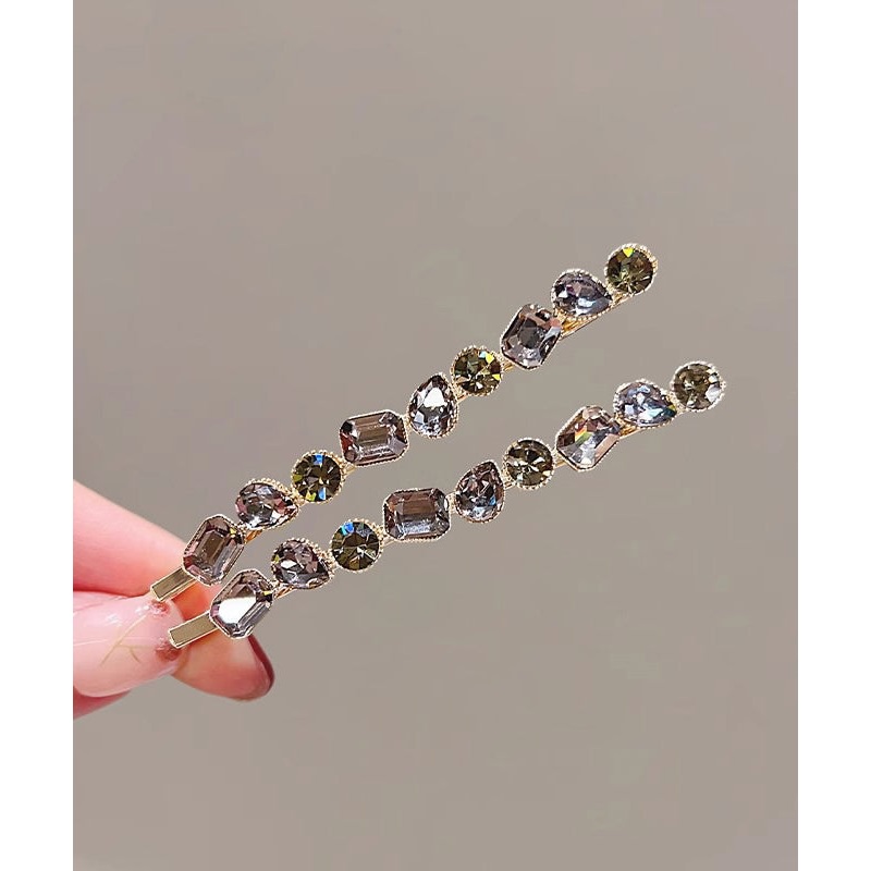 Vintage Gold Alloy Zircon Crystal Hairpin