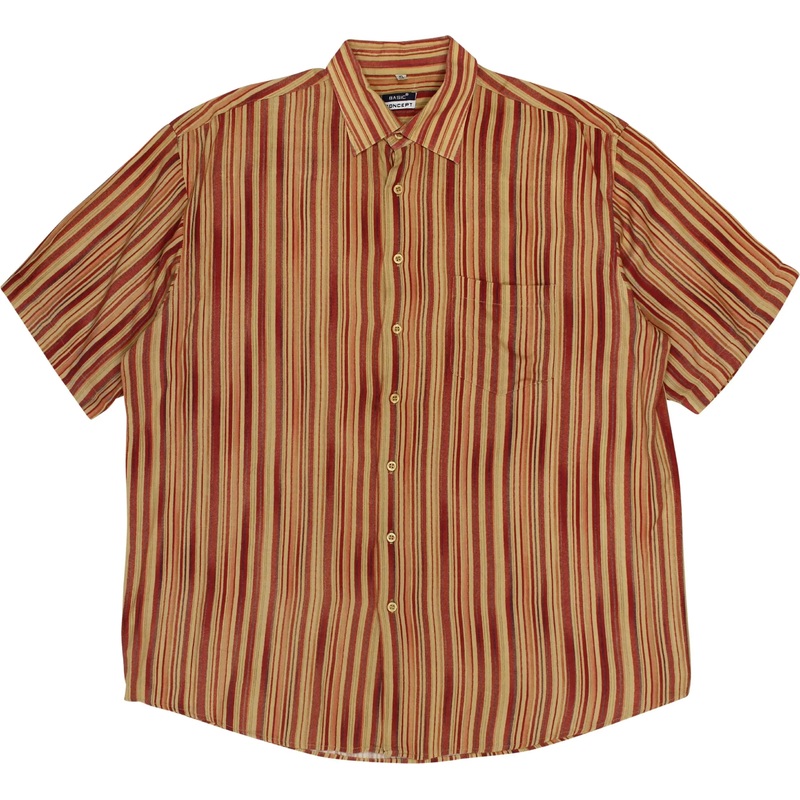 90s Striped Short Sleeve Shirt