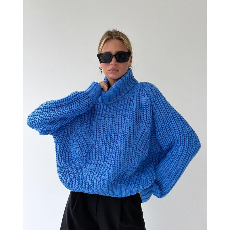 Autumn and Winter Turtleneck Loose Casual Long-sleeved Sweater 1831