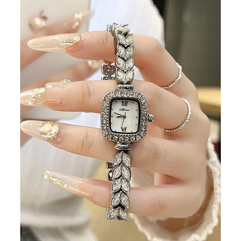 Fine Silk Alloy Zircon Quartz Movement Wheat Ear Watches