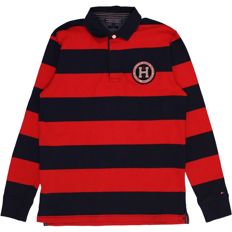 Striped Long Sleeve Polo by Tommy Hilfiger