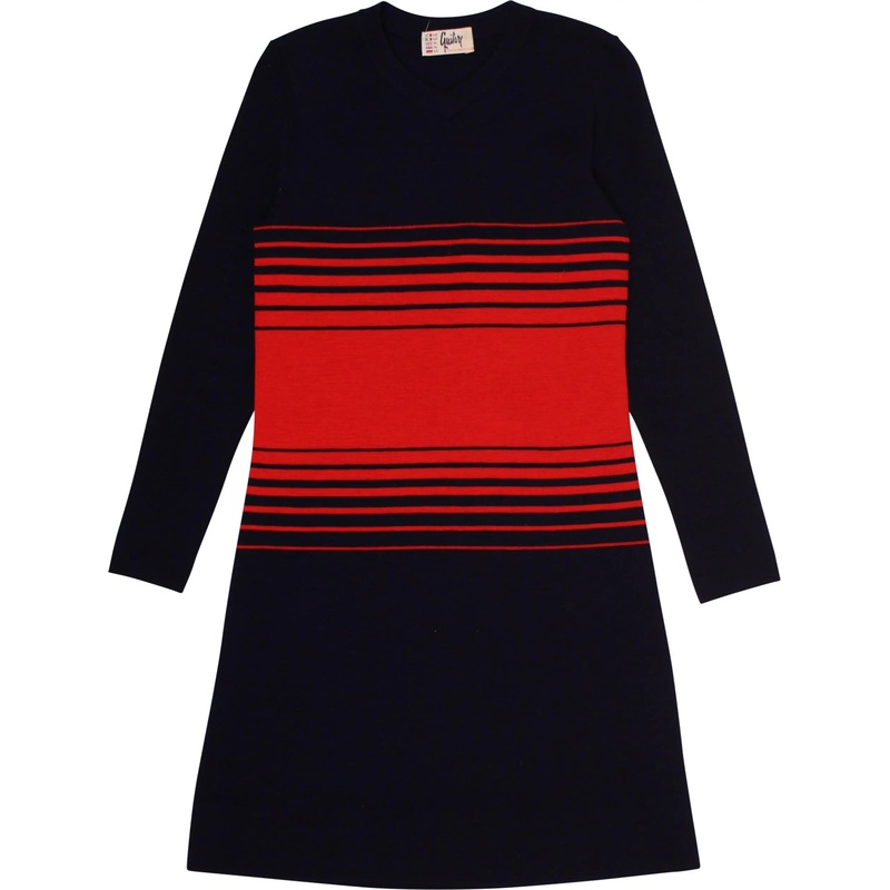 Vintage 70s Striped Knitted Dress