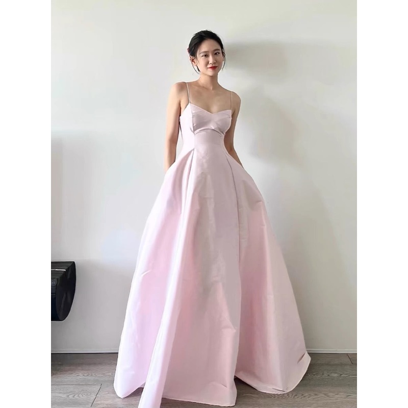 A Line Pink Long Prom Dress Formal Party Dress J3375