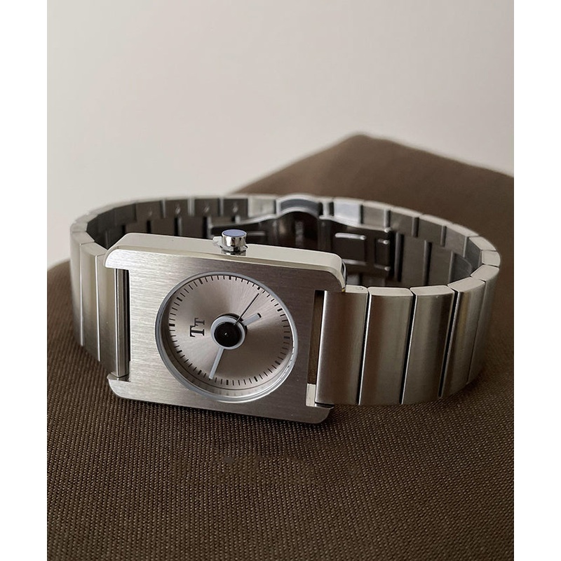 Casual Silk Stainless Steel Square Waterproof Watches