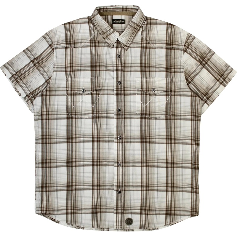 Checked Short Sleeve Shirt by Wrangler
