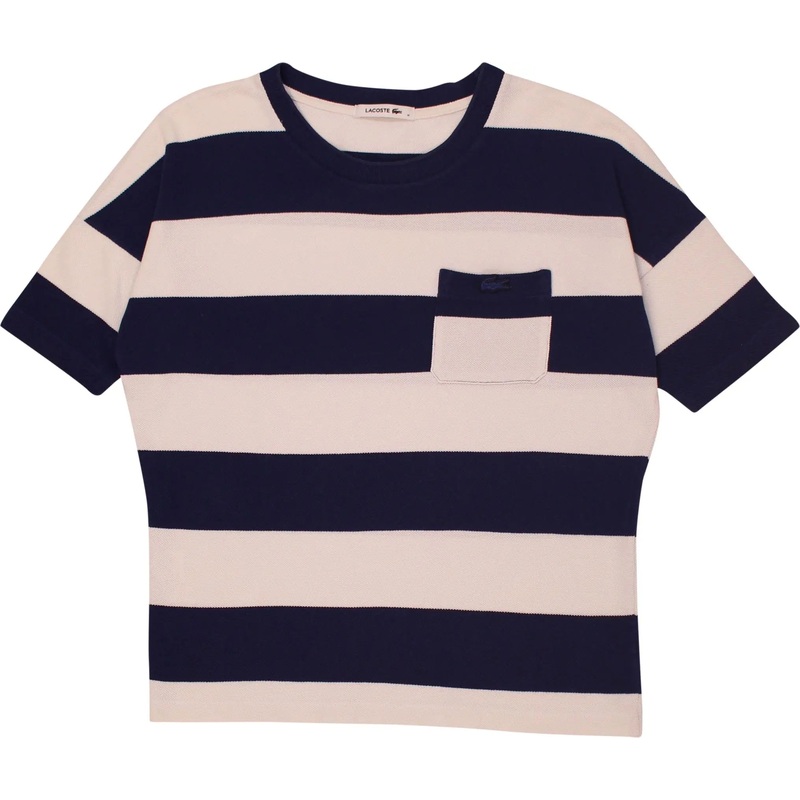 Striped Short Sleeve Top by Lacoste