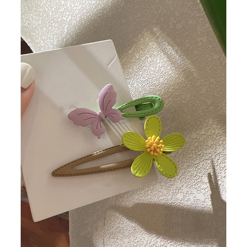 Cute Alloy Butterfly Floral Hairpin