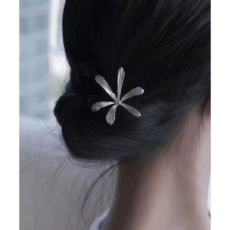 Fine Silk Copper Sanding Magnolia Hairpin