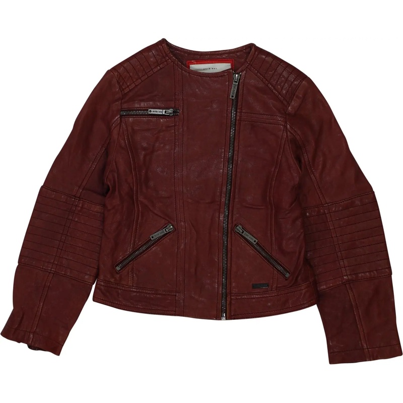 Red Leather Jacket by Pepe Jeans