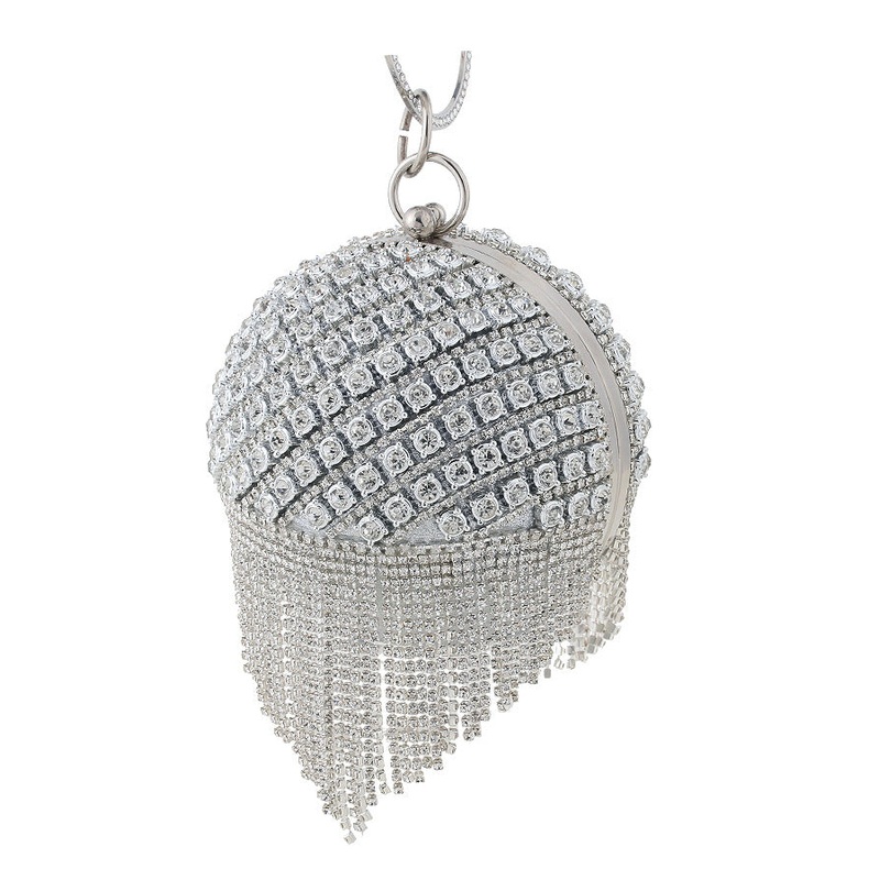 Rhinestone Tassel Evening Bag Ladies Banquet Handbag 1749