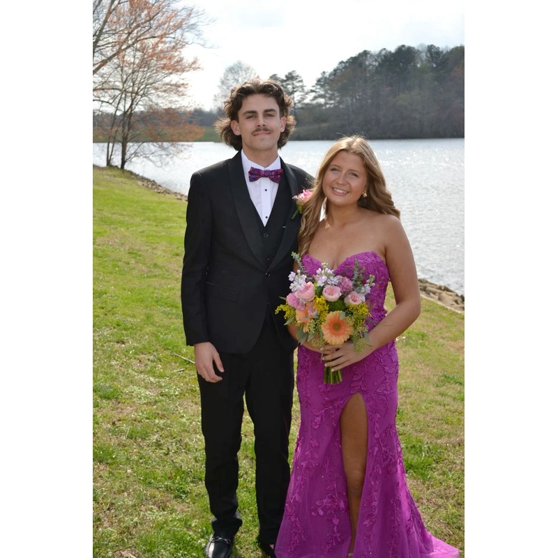 Sweetheart Lace Mermaid Prom Dress Formal Dress With Slit J5364