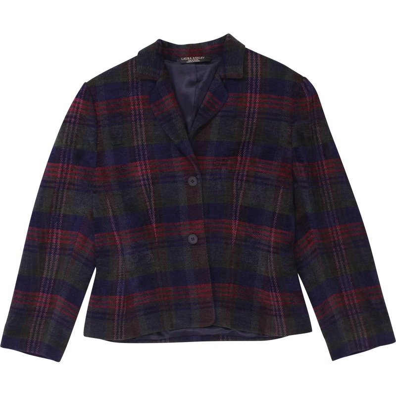 Vintage 80s 90s Laura Ashley Tartan Blazer