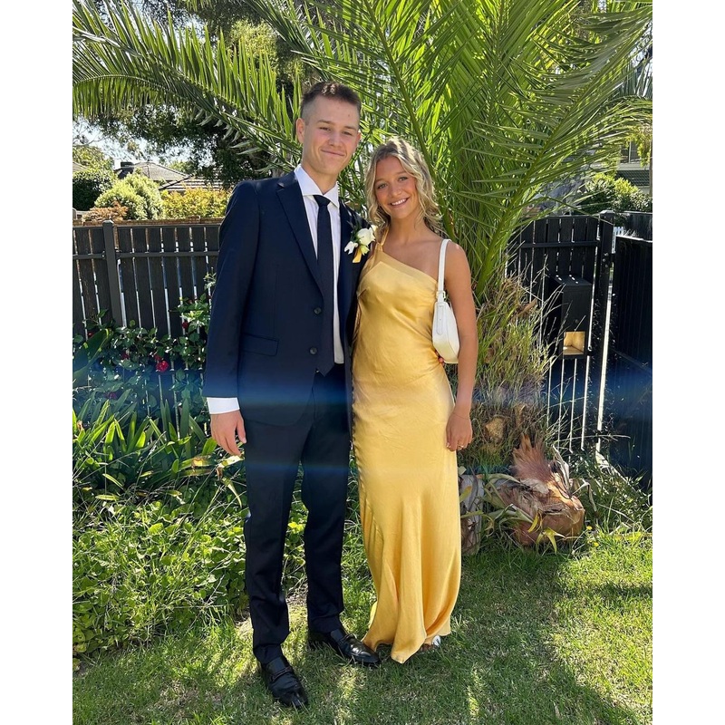 Yellow Sheath Long Prom Dress Evening Party Dress J3584