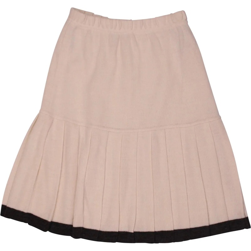 Knitted Pleated Skirt by Yessica