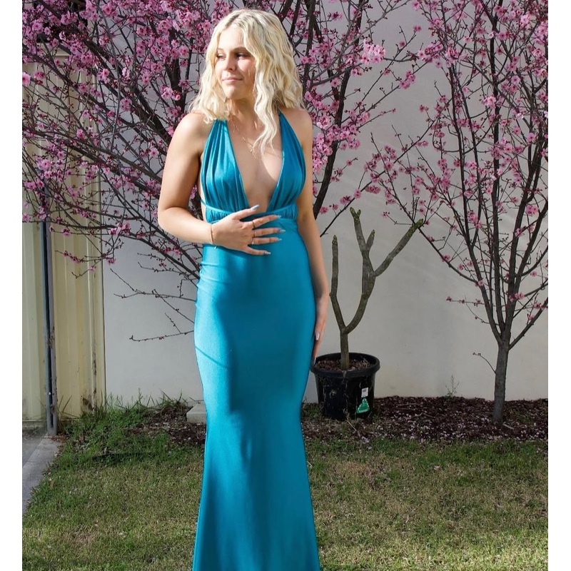 Deep V Neck Long Prom Dress Mermaid Evening Dress J5559