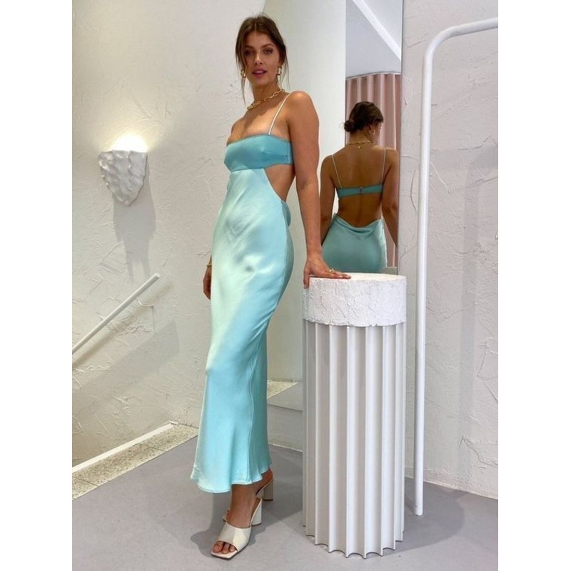 Tiffany Blue Sheath Long Prom Dresses Evening Dress J2660
