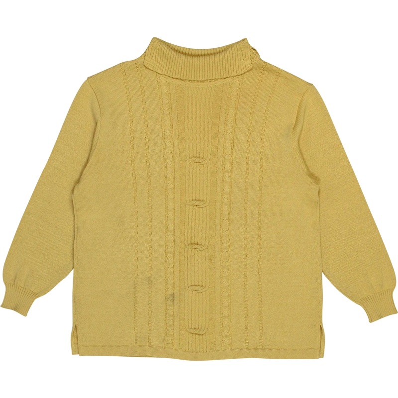 80s Wool Blend Cable Knit Jumper