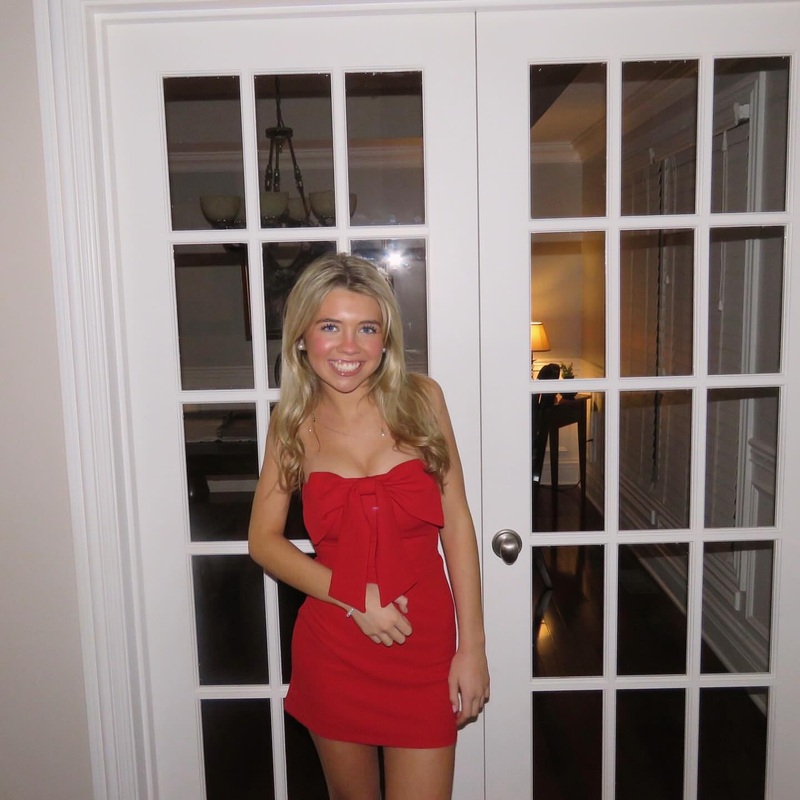 Red Sheath Short Prom Dress Bow Homecoming Dress Birthday Outfit J6222