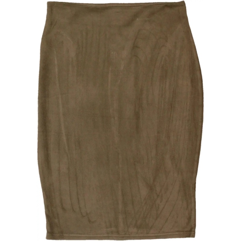 Skirt with Suede Touch